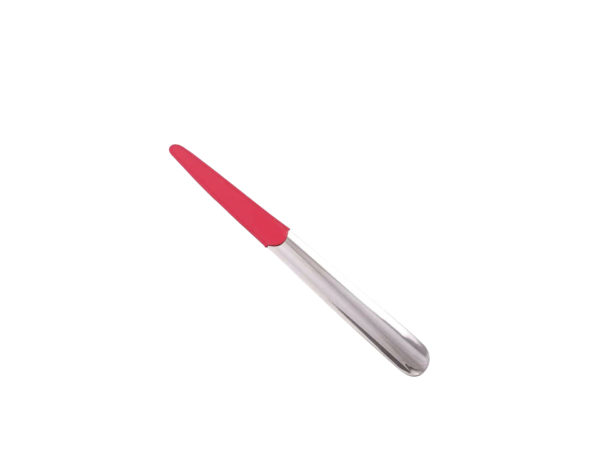 Red Leather & Steel Shoe Horn