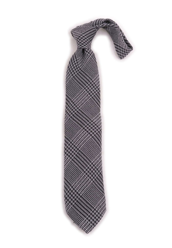 Gray & Black Houndstooth Tie