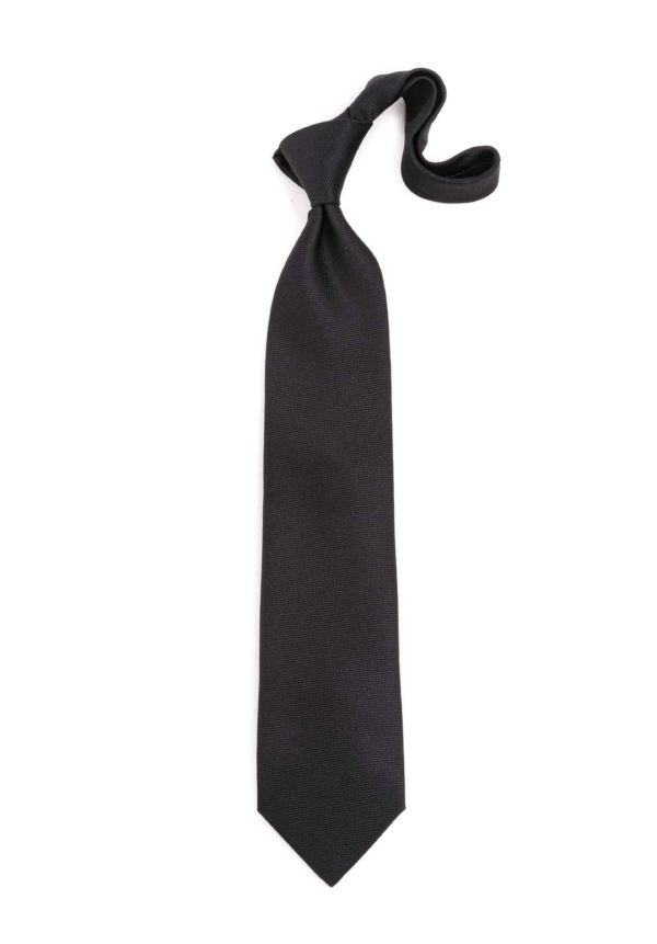 Black Solid Tie