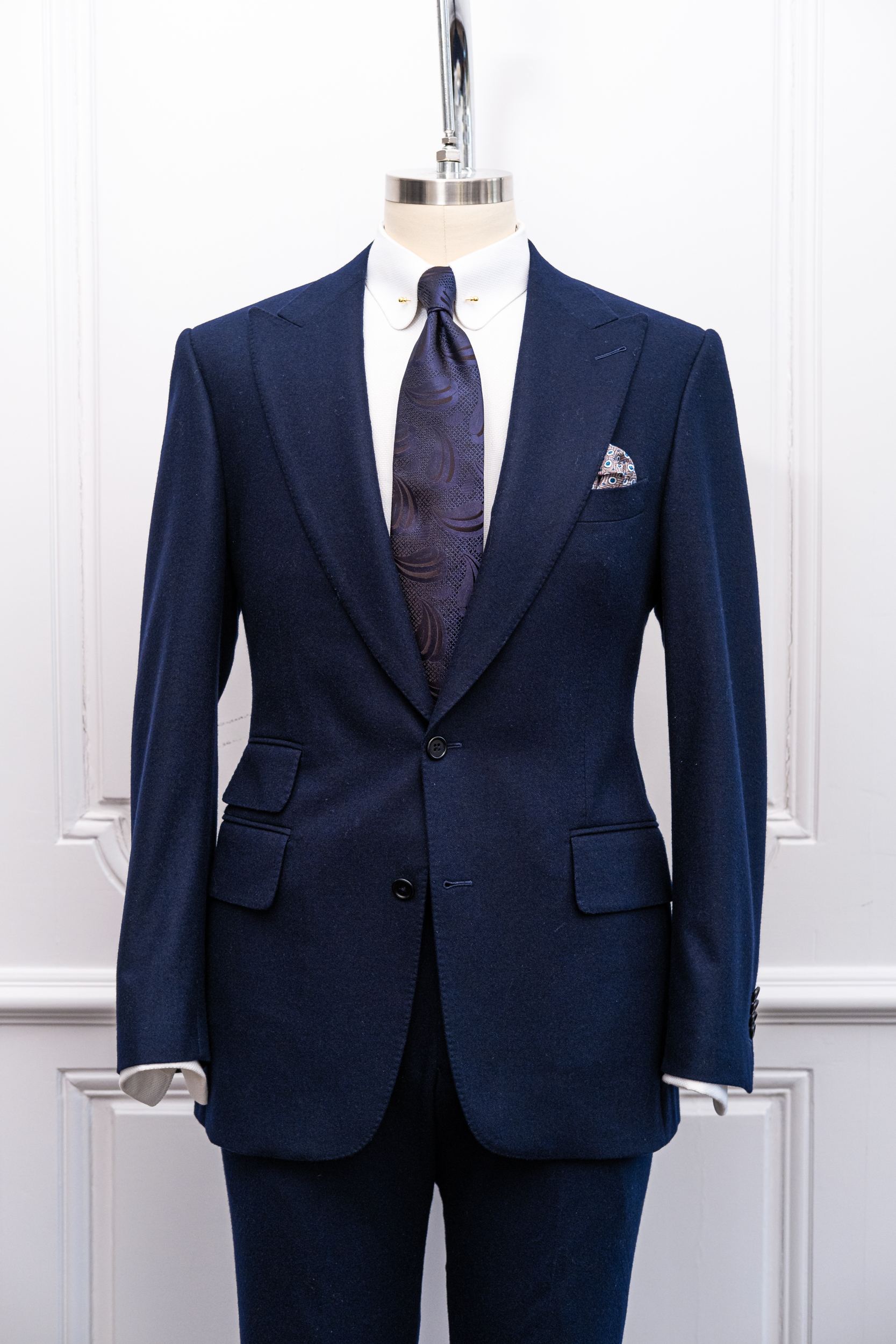 Navy Flannel Peachtree Suit