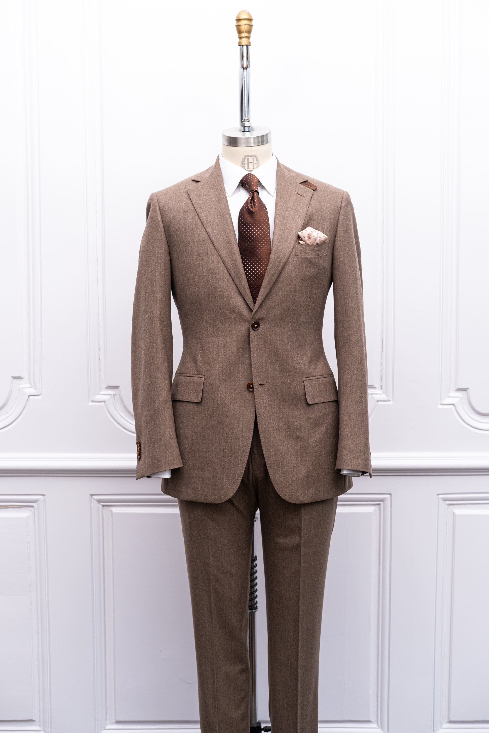 Taupe Flannel Bennett Suit