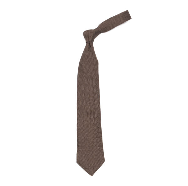 Brown Large Grenadine Tie