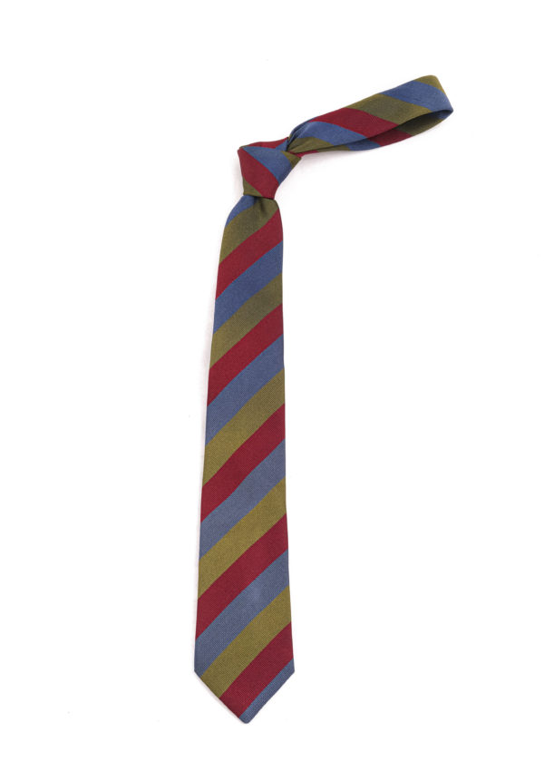 Blue, Red, & Green Stripe Tie