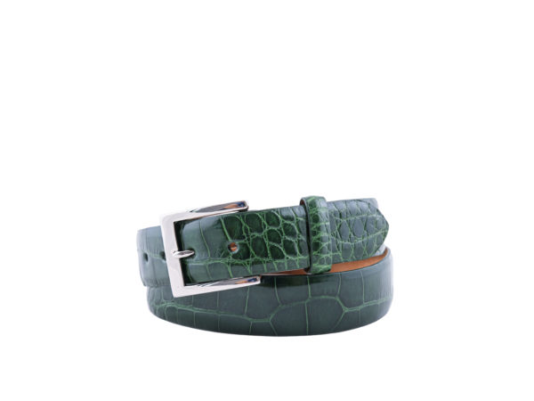 Green Matte Alligator Belt