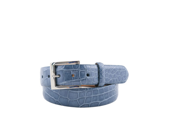 Light Blue Matte Alligator Belt