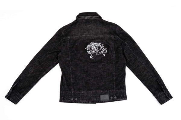 Black on Black Rhino Denim Jacket