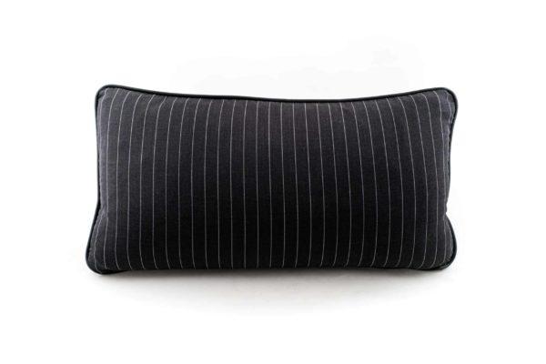 Gray Pinstripe Lumbar Pillow