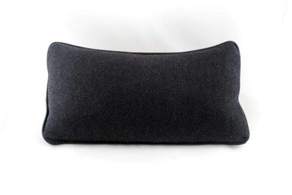 Gray Flannel Lumbar Pillow