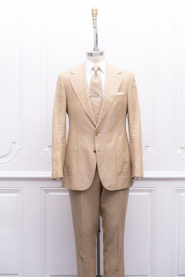 Tan Solid Bennett Suit
