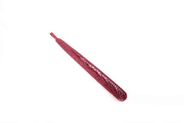 Red Embossed Croc Shoe Horn