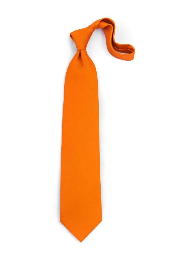 Orange Vertical Twill Tie
