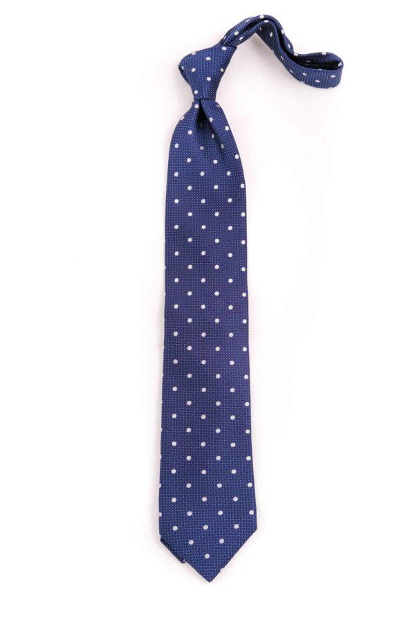 Dark Blue Dot Tie