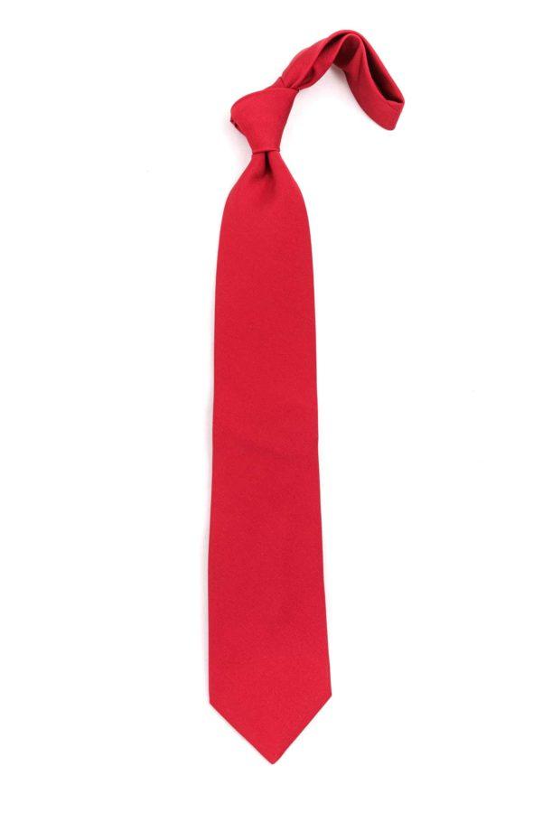 Bright Red Silk Tie