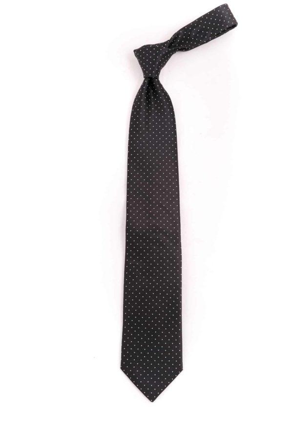 Black Small Dot Tie