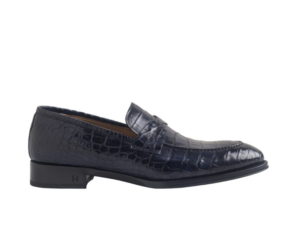 KING Exotic Navy Loafer
